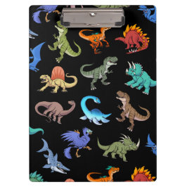 Pranchetas Fontes de escola do arco-íris II dos dinossauros