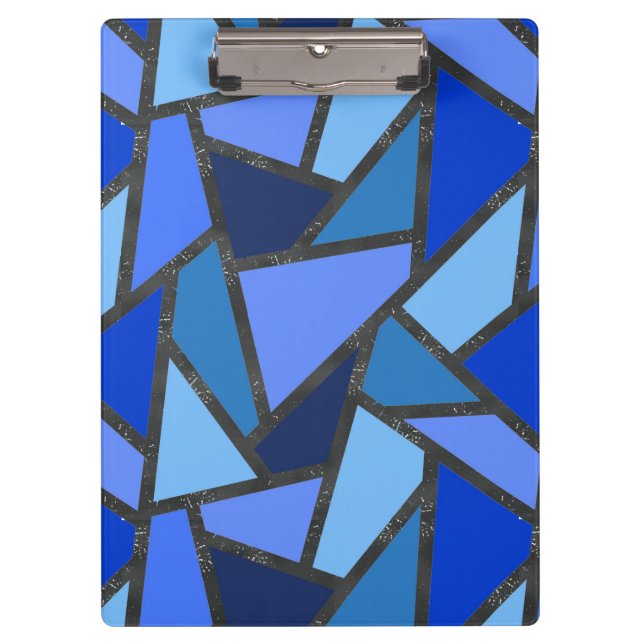 Pranchetas Formas de vidro corado a azul (Frente)