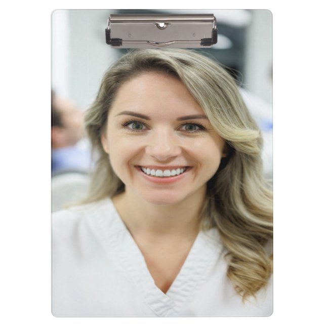 Pranchetas Foto de Dentista Personalizar Customizar (Frente)