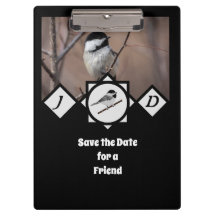 Foto de Monograma Adorável Carolina Chickadee