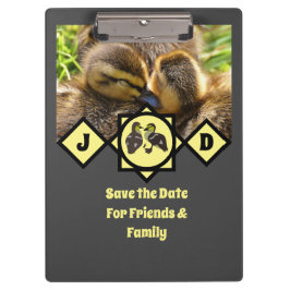 Pranchetas Foto de Monograma de Ducklings Adorável