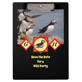 Pranchetas Foto de Monograma de Nadação de Puffin do Atlântic