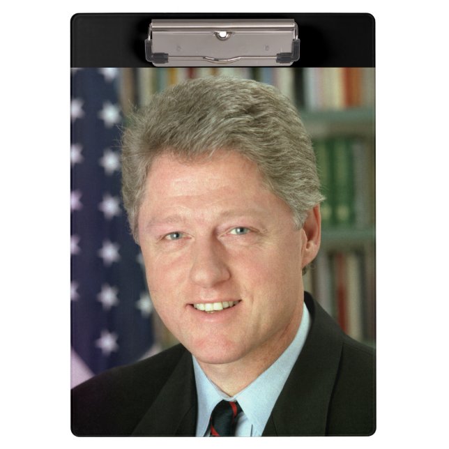 Pranchetas Foto do presidente Bill Clinton White House (Frente)