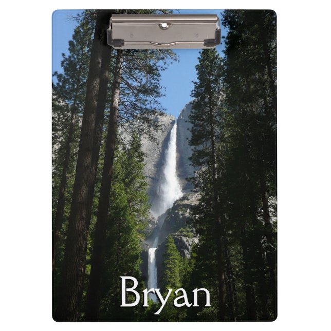 Pranchetas Fotografia de Yosemite Falls and Woods Landscape (Frente)