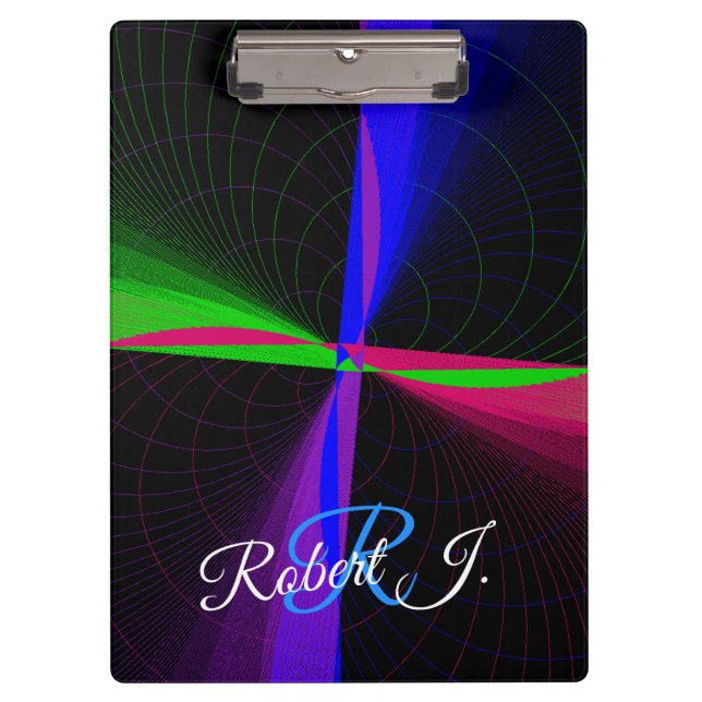 Pranchetas Four-Way Geometric Wave Clipboard (Frente)