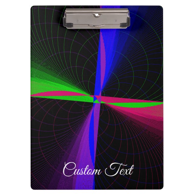 Pranchetas Four-Way Geometric Wave Clipboard (Frente)