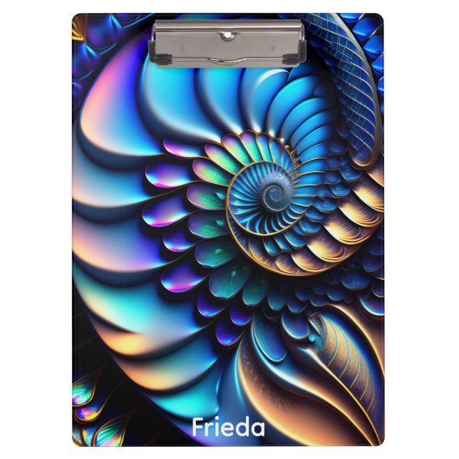 Pranchetas Fractal de Concha e Folha (Frente)