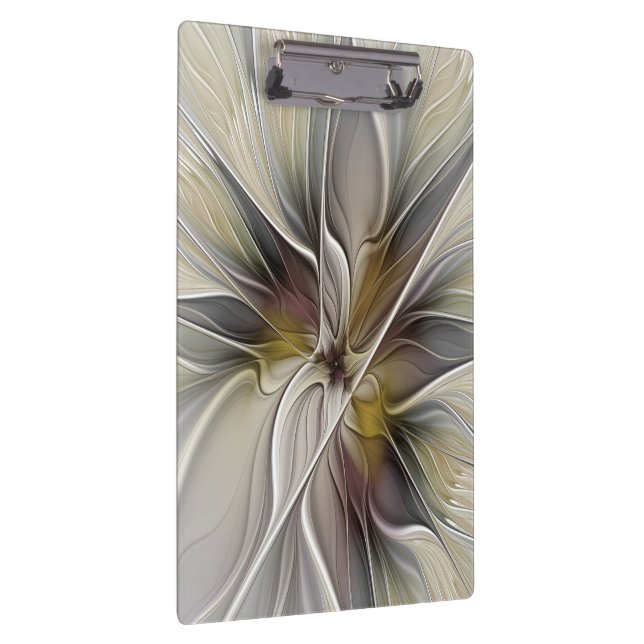 Pranchetas Fractal Floral, Flor Fantasia com Cores da Terra (Direita)