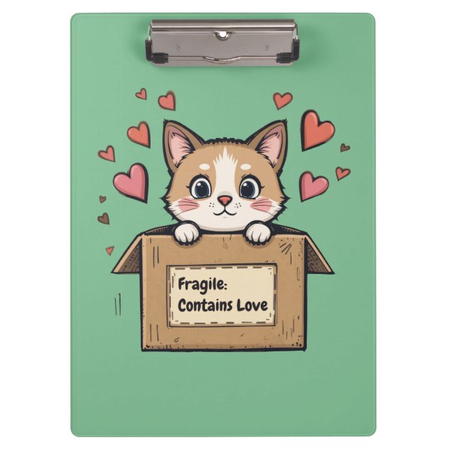 Pranchetas Fragile: Contains Love (Frente)