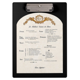 Pranchetas French Menu Kitchen Clipboard