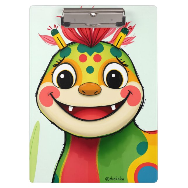 Pranchetas „Fröhlicher Dschungeldrache – Bunt und Glücklich“ (Frente)