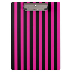 Pranchetas Fuchsia e listras de doces pretas
