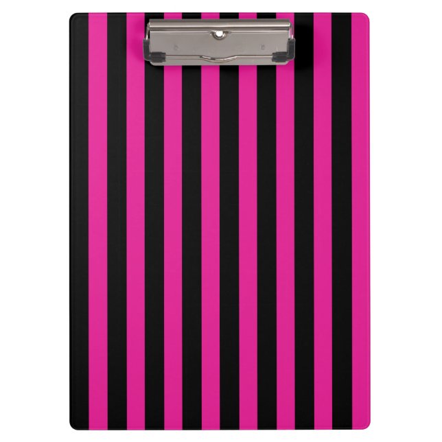Pranchetas Fuchsia e listras de doces pretas (Frente)