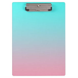 Pranchetas Fundo degradê simples de azul-verde para rosa