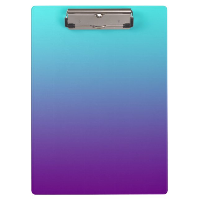 Pranchetas Fundo Gradiente Simples Roxo Turquesa Azul (Frente)