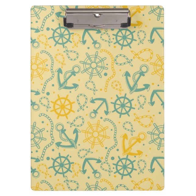 Pranchetas Fundo retro com âncora, cordas (Frente)