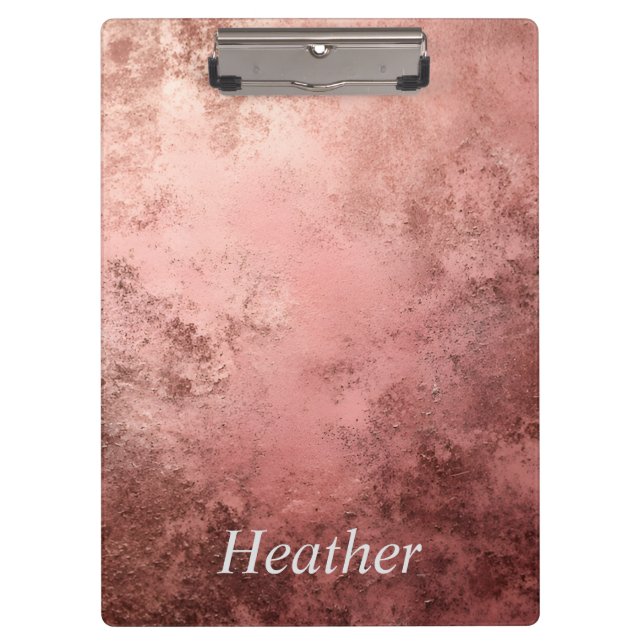 Pranchetas Fundo Texturizado em Rose Gold (Frente)