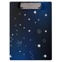 Galáxia azul com estrelas