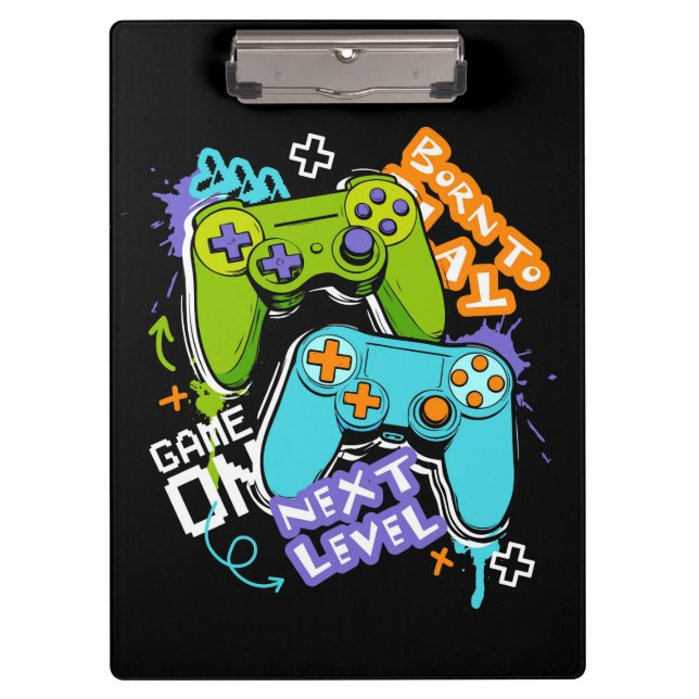 Pranchetas Game controllers Graffiti  Gaming Born To Play  (Frente)