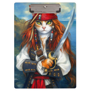 Pranchetas Gato de Pirata de Swashbuckler Fantasy Character