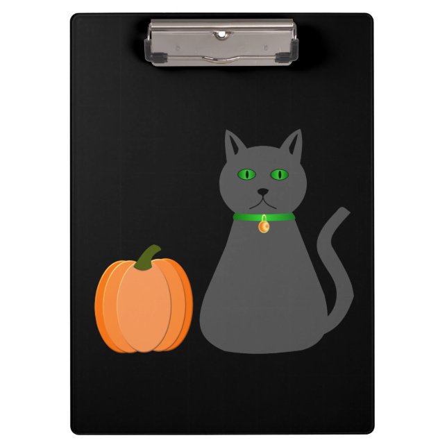 Pranchetas Gato e Abóbora do Halloween (Frente)