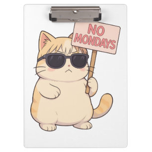 Pranchetas Gato Legal Sem Segundas-Feira Meme Estético