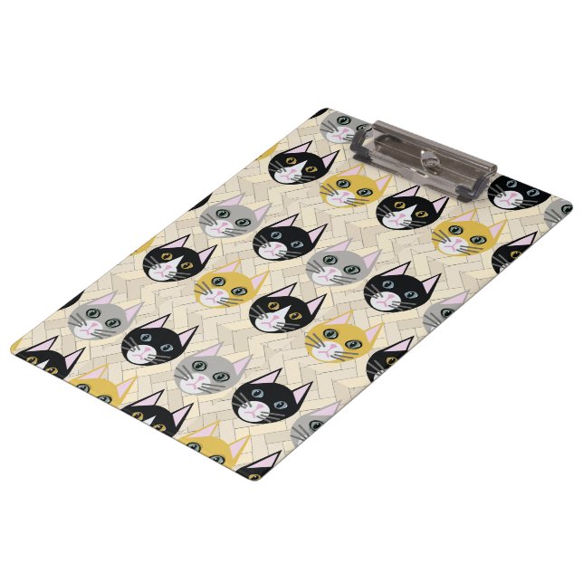 Pranchetas Gatos, Herringbone Beige (Inclinado)