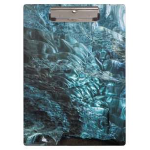 Pranchetas Gelo azul de uma caverna de gelo, Islândia