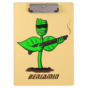 Pranchetas Germinador cyborg planta engraçada desenho animado