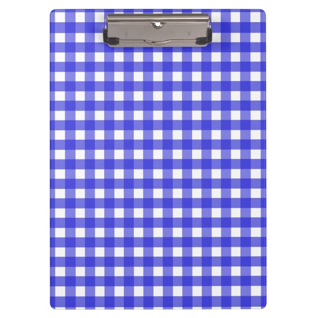 Pranchetas Gingham azul-real (Frente)
