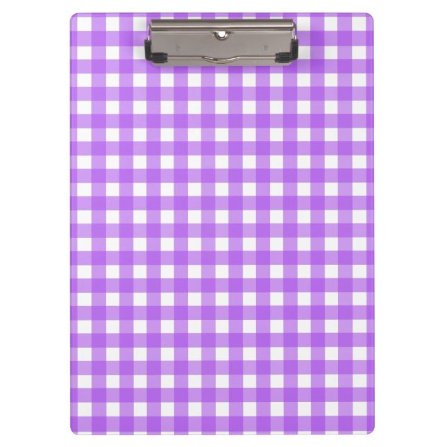 Pranchetas Gingham roxo brilhante (Frente)