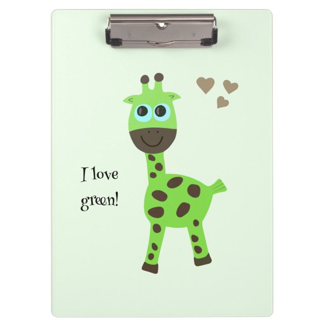 Pranchetas Girafa verde (Frente)