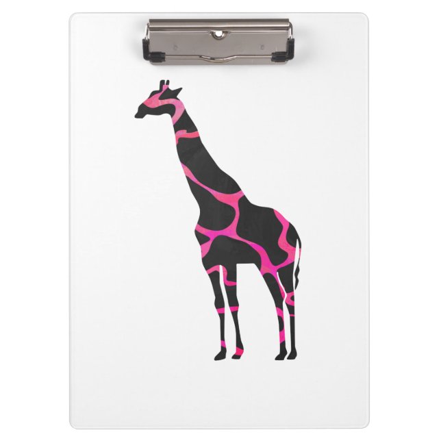 Pranchetas Giraffe Hot Pink e Black Silhout (Frente)