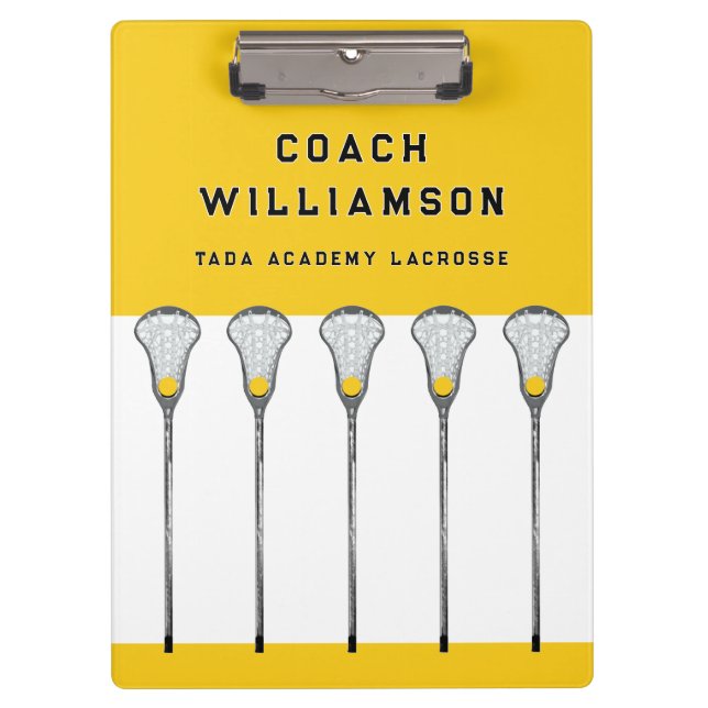 Pranchetas Girls Lacrosse Coach (Frente)