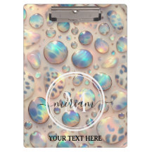 Girly Opal Leopard Print Office School