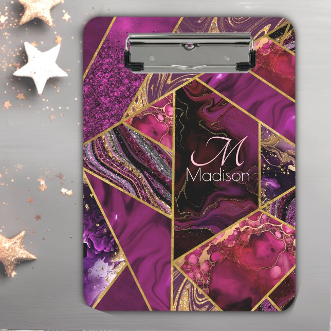 Pranchetas Glitor roxo, cor-de-rosa, de ouro Elegante (Criador carregado)