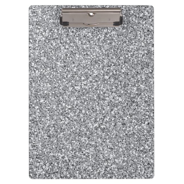 Pranchetas Glitter de Prata Metálico (Frente)