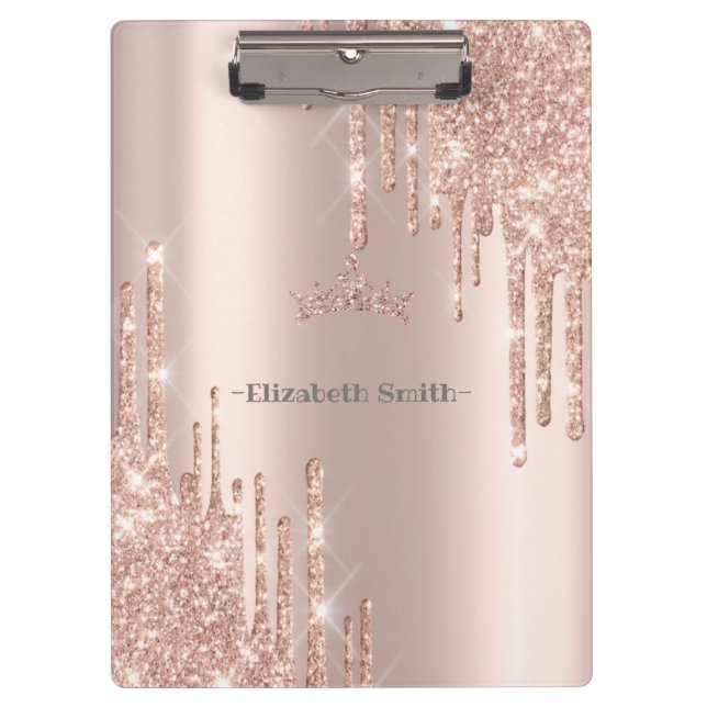 Pranchetas Glitter do rosa Elegante, (Frente)