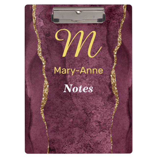 Pranchetas Glitter & Dourado (Frente)