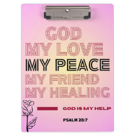 Pranchetas God, My Love & Help Psalm 28:7