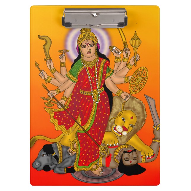 Pranchetas Goddess Durga Clipboard (Frente)