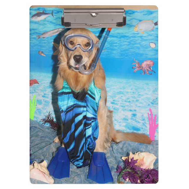 Pranchetas Golden retriever Snorkeler (Frente)