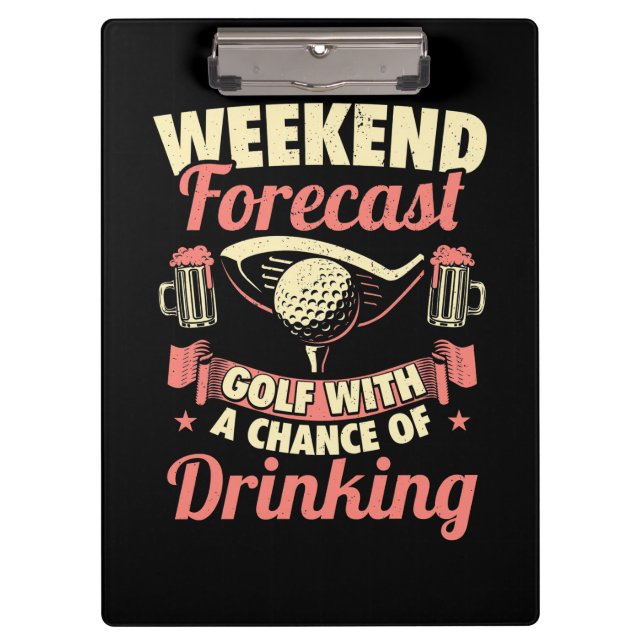 Pranchetas Golfe De Previsão De Fim De Semana Com Possibilida (Frente)