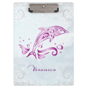 Pranchetas Golfinho magenta personalizado