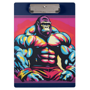 Pranchetas Gorilla Bodybuilder Lifter Pop