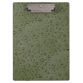 Pranchetas Gotas de água verde-oliva