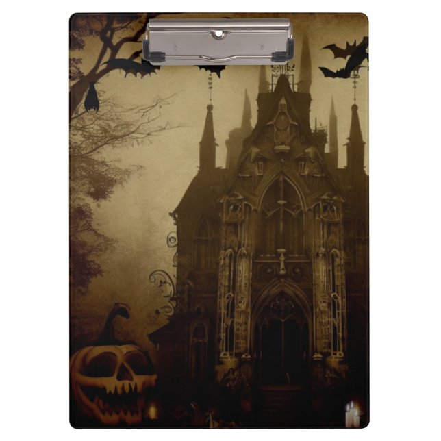 Pranchetas Gótico/Halloween/queda/abóbora (Frente)