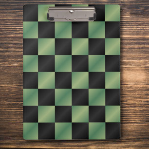 Pranchetas Gradiente Preto Verde Azul Moderno Verificado