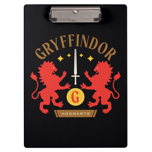 Pranchetas Gráfico de Espada de Leão Duplo GRYFFINDOR™ House (Frente)