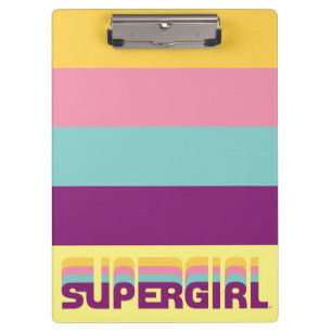Pranchetas Gráfico de Supergirl Retro Colorshift